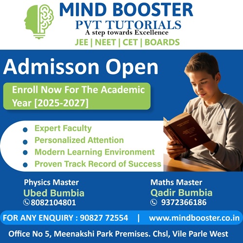  ADMISSION OPEN at Mind Booster Pvt Tutorials! 