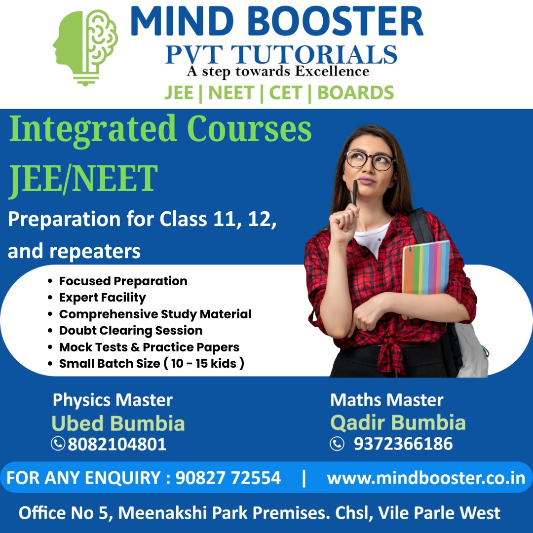 Boost Your JEE/NEET Success with Mind Booster Pvt Tutorials